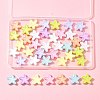40Pcs UV Plating Opaque Acrylic Beads OACR-FS0002-26-7