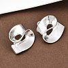 304 Stainless Steel Nuggets Stud Earrings EJEW-K268-75P-3