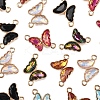 24Pcs 6 Colors Alloy Glass Connector Charms FIND-FS0003-51-2