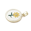 Brass Micro Pave Cubic Zirconia Pendants KK-K368-05B-02-2