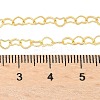 Brass Heart Link Chains Necklace for Women LS-NJEW-P265-39G-2