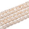Natural Cultured Freshwater Pearl Beads Strands X-PEAR-J005-60-1