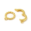 Rack Plating 925 Sterling Silver Fold Over Clasps STER-G038-06G-2