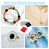 6Pcs 6 Colors Imitation Leather Jewelry Storage Zipper Bags ABAG-TA0001-72B-9