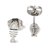 Non-Tarnish 304 Stainless Steel Stud Earrings for Women EJEW-Z066-09P-2