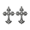 Alloy Rhinestone Cross Big Pendants LS-ALRI-1475-B-RS-3