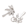 Brass Micro Pave Cubic Zirconia Pendants ZIRC-K070-38P-2