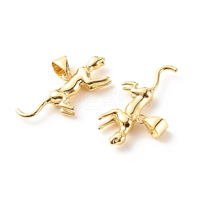 Brass Pendants KK-P208-13G-RS-1