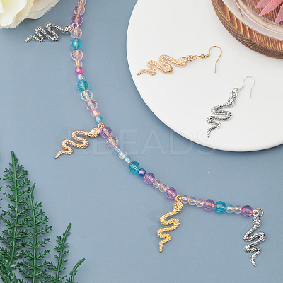 40Pcs 4 Styles Zinc Alloy Pendants PALLOY-CA0002-47-1