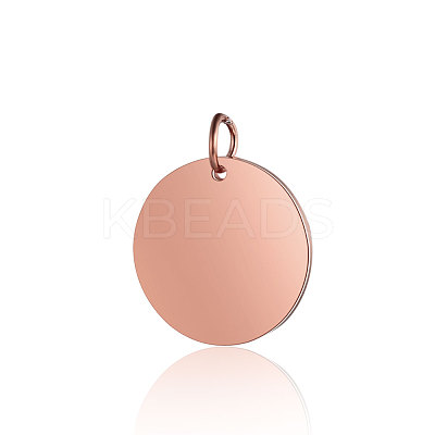Ion Plating(IP) 304 Stainless Steel Pendants STAS-I311-32E-RG-1