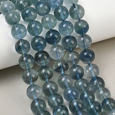 Natural Blue Fluorite Beads Strands GG-CBAF158-10mm-1