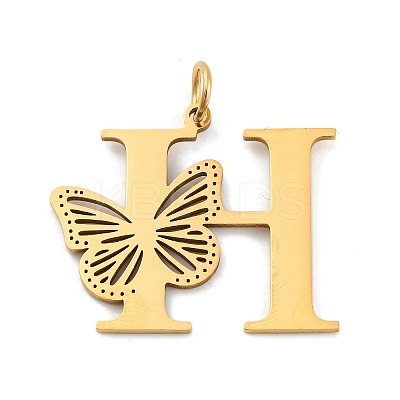 Ion Plating(IP) 201 Stainless Steel Pendants STAS-N103-184G-H-1