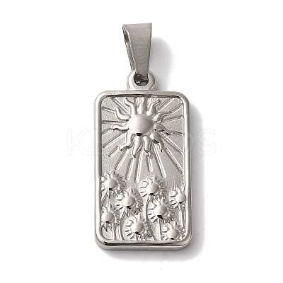 Non-Tarnish 304 Stainless Steel Pendants STAS-L081-034P-1