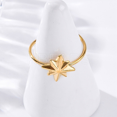 304 Stainless Steel Cuff Rings for Women RJEW-F175-01G-05-1