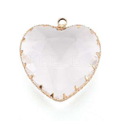 Transparent Glass Pendants KK-N283-01L-G-1
