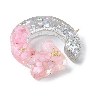 Resin Pendants RESI-B029-01P-G-1