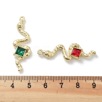 Rack Plating Alloy Rhinestone Pendants PALLOY-F311-22G-1