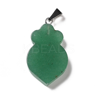 Natural Green Aventurine Pendants G-F714-01E-1