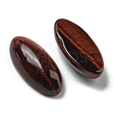 Dyed & Heated Natural Red Tiger Eye Cabochons G-B050-24F-1