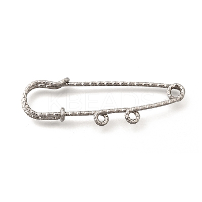 304 Stainless Steel Safety Pins Brooch Findings STAS-K252-11A-P-1
