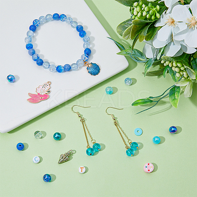 DIY Ocean Theme Jewelry Making Finding Kit DIY-FH0005-19-1