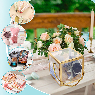 Foldable Hot Stamping Transparent PVC Packaging Boxes CON-WH0123-24A-02-1
