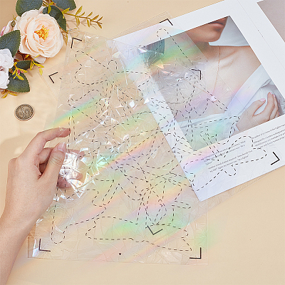 PVC Waterproof Shopwindow Decorative Sticker DIY-WH20007-17M-1