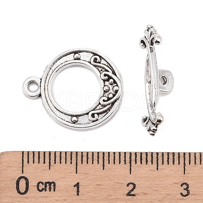 Tibetan Style Alloy Toggle Clasps LF1081Y-NF-1