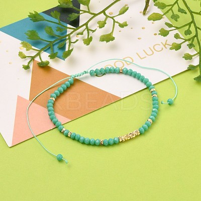 Adjustable Nylon Thread Braided Bead Bracelets BJEW-JB05528-03-1