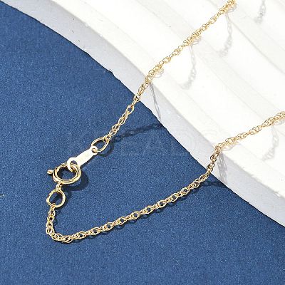 1/20 14K Gold Filled Singapore Chain Necklaces for Women Men NJEW-Z068-10G-1