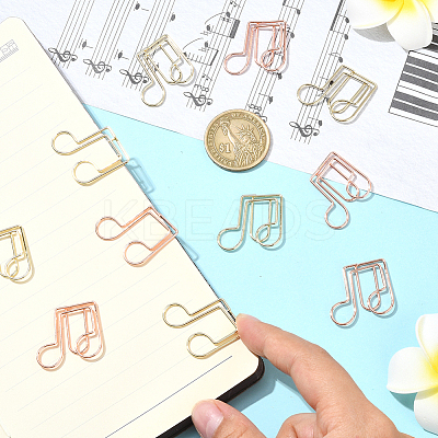 40Pcs 2 Colors Iron Paper Clips AJEW-SP0002-98C-1
