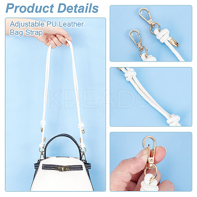 Adjustable PU Leather Bag Straps FIND-WH0002-40B-1