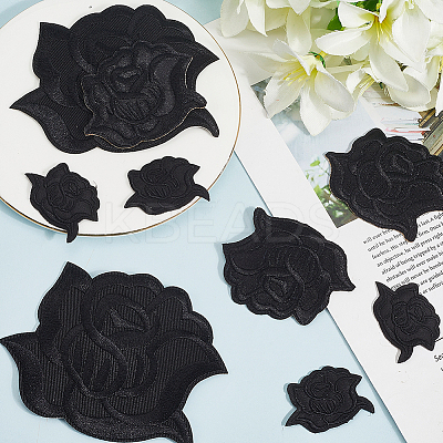 15Pcs 3 Styles Iron on Cloth Patches FIND-CY0001-18-1