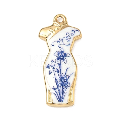 304 Stainless Steel Enamel Pendants SA-CBA800D-01B-G-1