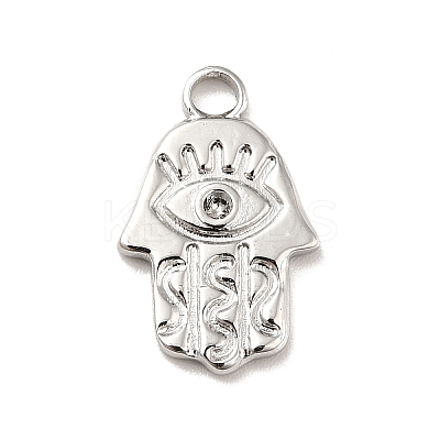 Tarnish Resistant 304 Stainless Steel Pendants Rhinestone Settings LS-STAS-E176-14P-1