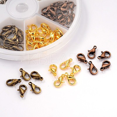 6 Color Zinc Alloy Lobster Claw Clasps PALLOY-X0023-A-B-1