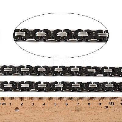 201 Stainless Steel Byzantine Chains SA-E001-14BP-04-1