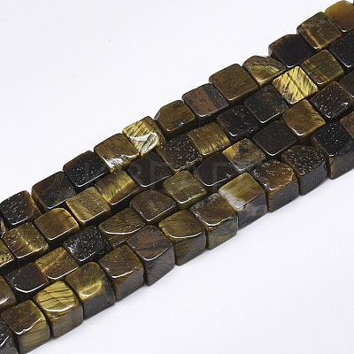 Natural Tiger Eye Beads Strands G-S357-G01-1
