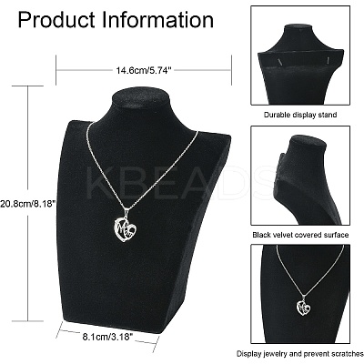 Necklace Standing Bust Displays NDIS-Q001-1-1