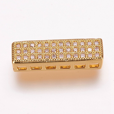 Brass Micro Pave Cubic Zirconia Pendants ZIRC-E119-91G-1