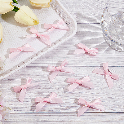 50Pcs Bowknot Polyester Alligator Hair Clips AJEW-CP0008-37-1