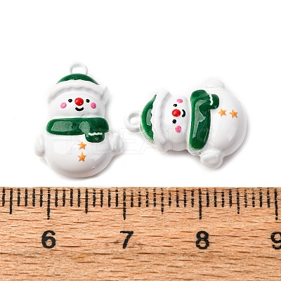 Christmas Themes Baking Paint Alloy Pendants FIND-G097-02I-1