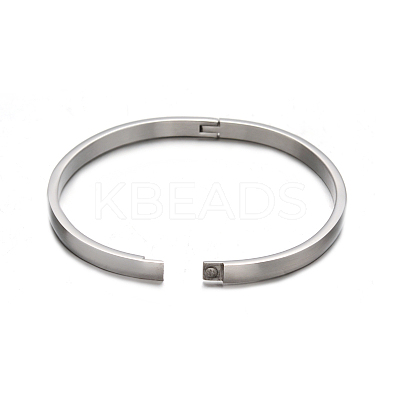 Tarnish Resistant 304 Stainless Steel Bangles BJEW-E277-42A-P-1