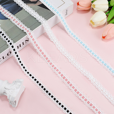 10M 10% Spandex & 90% Nylon Lace Elastic Ribbon OCOR-CY0001-12B-1