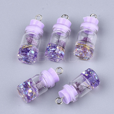 Glass Bottle Pendant Decorations LS-X-GLAA-S181-05D-1