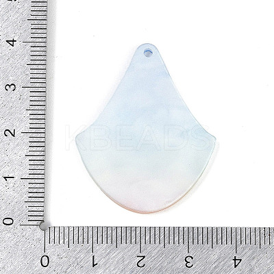 Marine Organism Series Fan Shape Acrylic Pendants OACR-Q101-03E-1