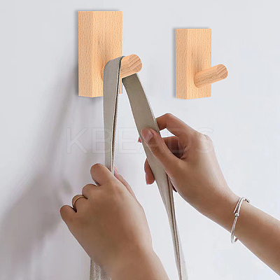 Wood Clothes Hanger Hook AJEW-WH0182-93B-1