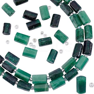 2 Strands Natural Fuchsite Beads Strands G-FH0001-63-1