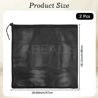 2Pcs Polyester Drawstring Filter Bags DIY-WH20002-629A-1