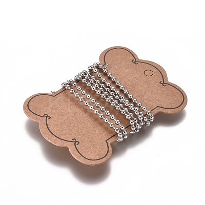 Tarnish Resistant 304 Stainless Steel Ball Chains CHS-E021-13G-P-1